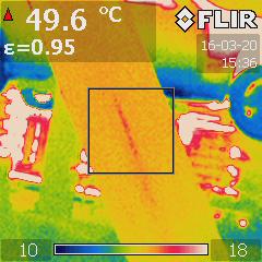 Incipient defect (burrs of the inner surface of the cylinder)